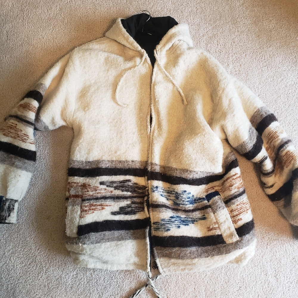 Alpaca Wool Jacket with polyester lining